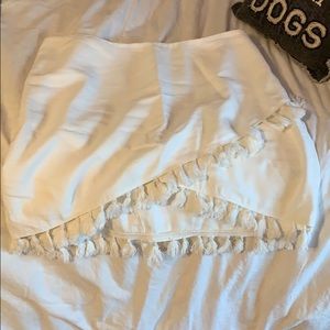 White tassel skirt!